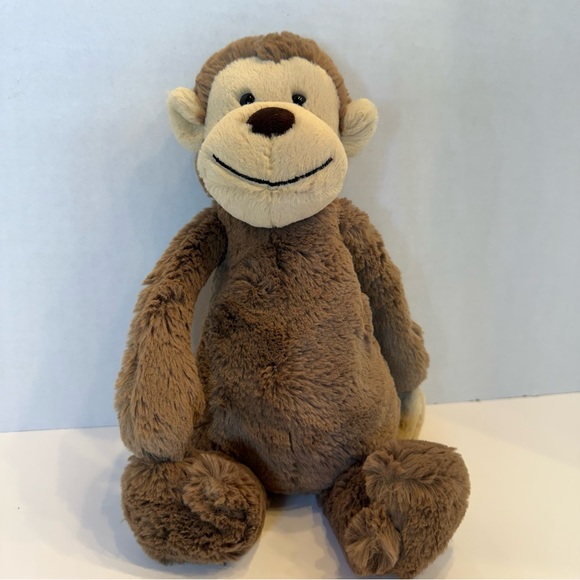 JellyCat Retired 12 inch Bashful Monkey NWT - Picture 5 of 16